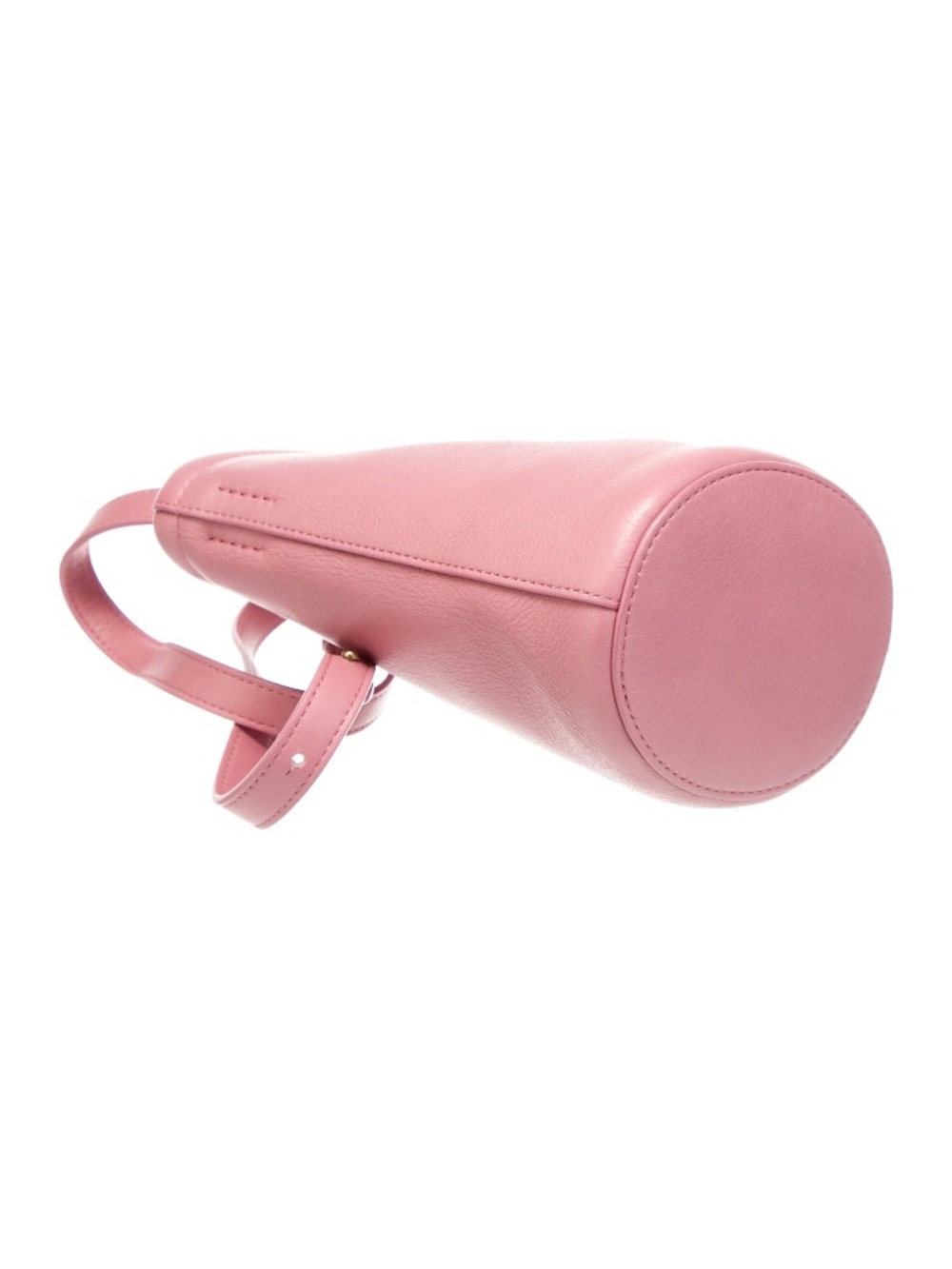 LAST CHANCE Mansur Gavriel Italian Leather Bucket Crossbody Bag in Pink - Picture 6 of 8